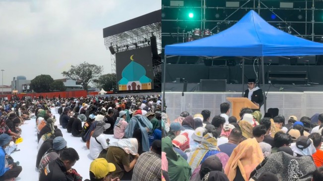 Rhoma Irama Jadi Imam Salat Jumat di Pestapora (instagram)